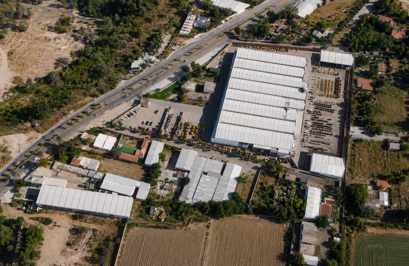 Vista aérea de la planta BISON